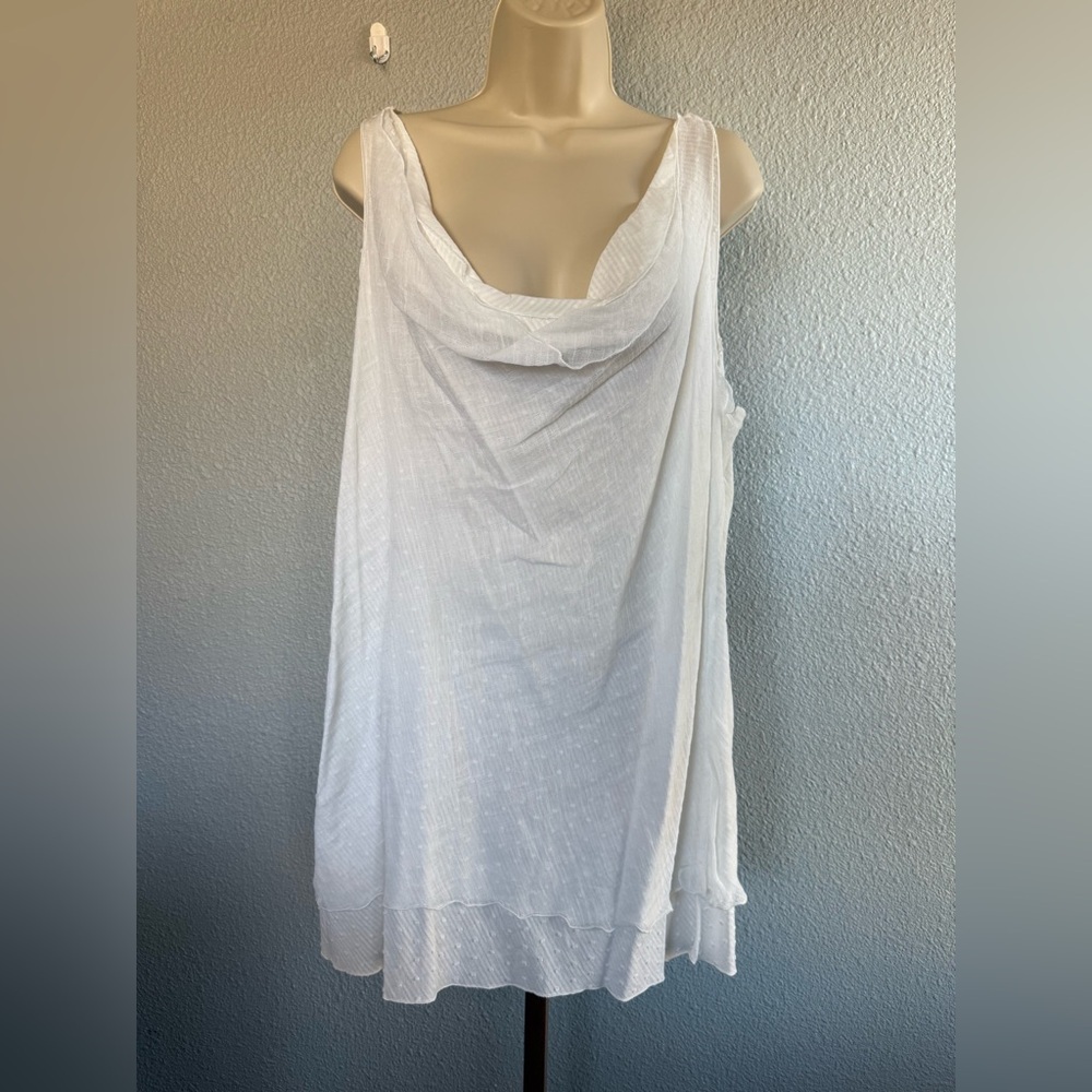 NWT Finley Double‎ Gauze Cowl Neck Cotton Dress Size XL